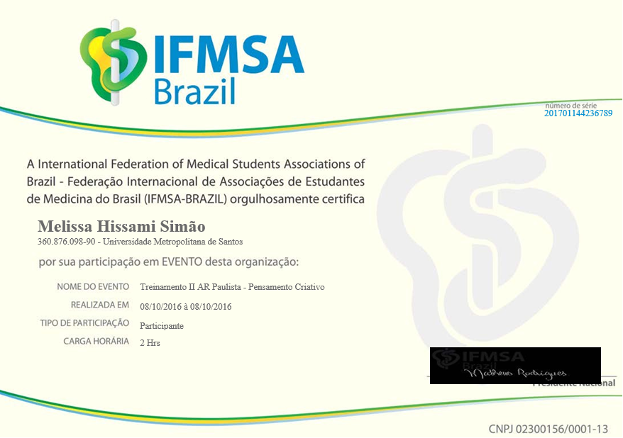 IFMSA pensamento criativo