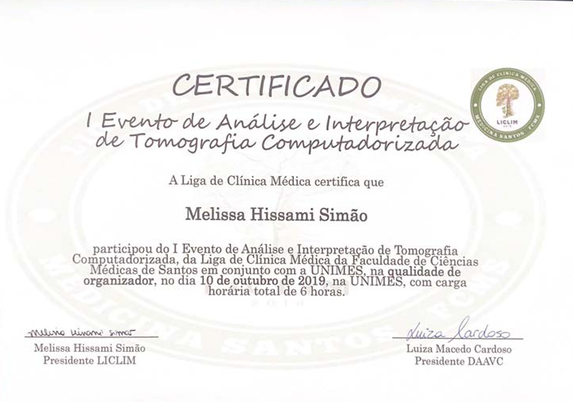 analise e interpretação tomografia computadorizada