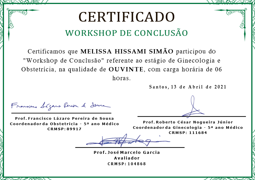 workshop ginecologia e obstetricia